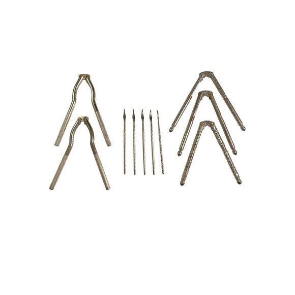 Vintage Nut Crackers & Picks Set of 10 (5 Crackers, 5 Picks) Mixed Lot - Picture 2 of 7